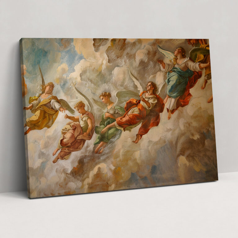 Baroque Style Painting Wall Decoration - Baroque, Dynamic Composition, Home Decoration, Canvas Print