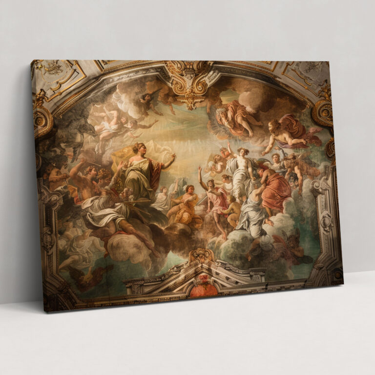 Baroque Style Painting Canvas Print - Baroque, Wall Art, Historical Event, Baroque Style Painting