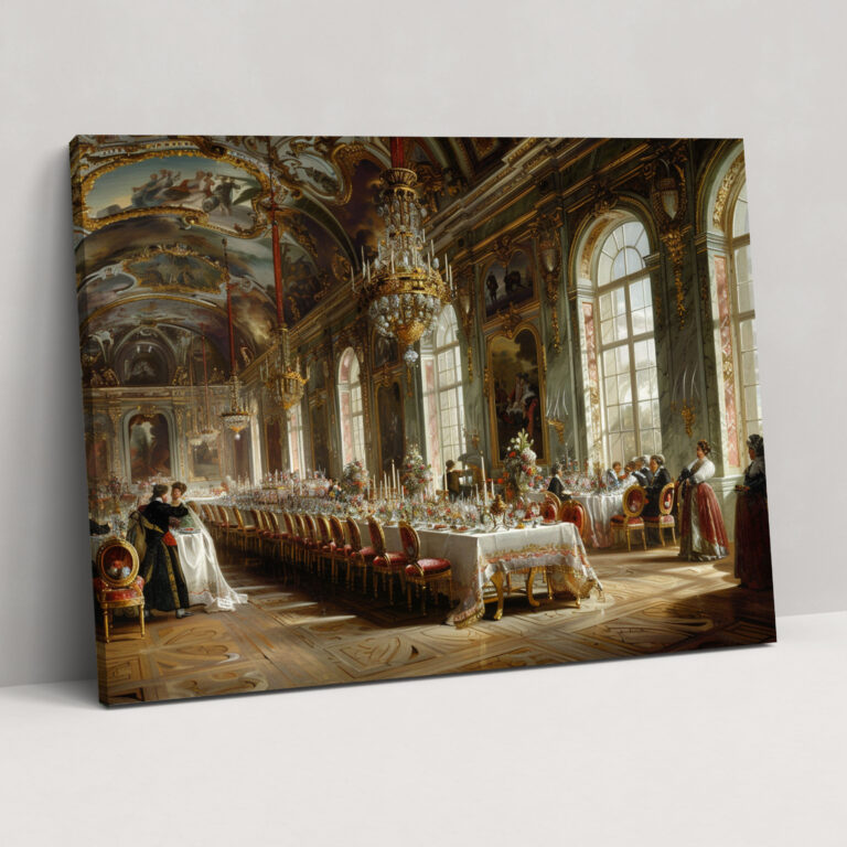 Royal Banquet Canvas Print - Baroque, Baroque Style Painting, Canvas Print, Canvas