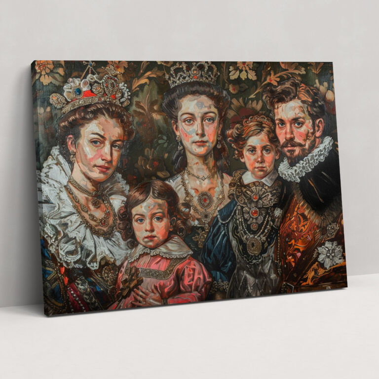 Royal Family Portrait Wall Art - Baroque, Royal Family Portrait, Rich Colors, Baroque Style Painting