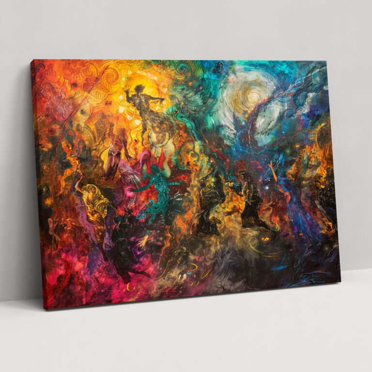 Mythological Baroque Wall Art - Baroque, Canvas, Vibrant Colors, Baroque Style Painting