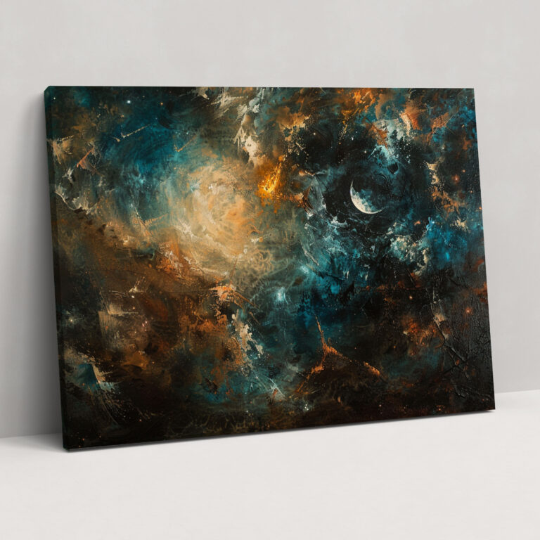 Celestial Baroque Canvas Print - Baroque, Wall Art, Celestial Motifs, Canvas