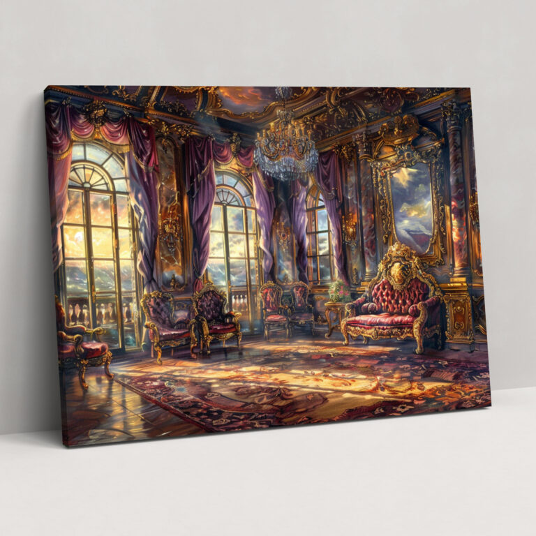 Baroque Style Painting Canvas Print - Baroque, Canvas Print, Wall Decoration, Wall Art