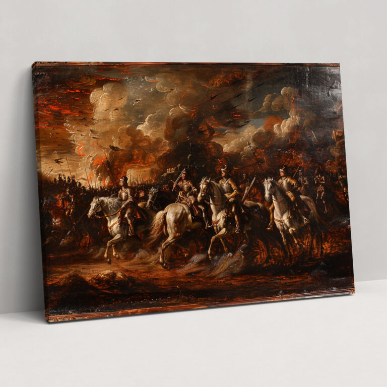 Baroque Style Painting Canvas Print - Baroque, Home Decoration, Baroque Style Painting, Canvas
