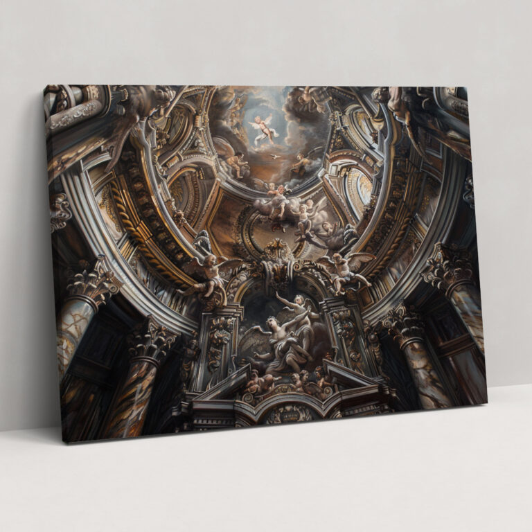 Baroque Style Painting Wall Art - Baroque, Canvas, Baroque Style Painting, Canvas Wall Art