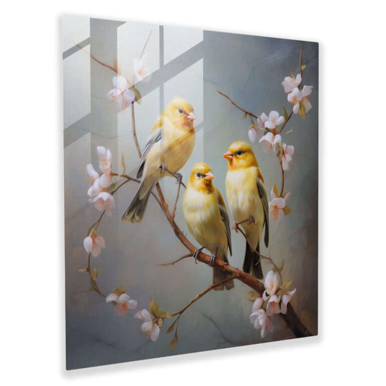 Ethereal Serenade Glass Print - Classical Oil Painting Glass Wall Art - Modern Art Work Home Decoration