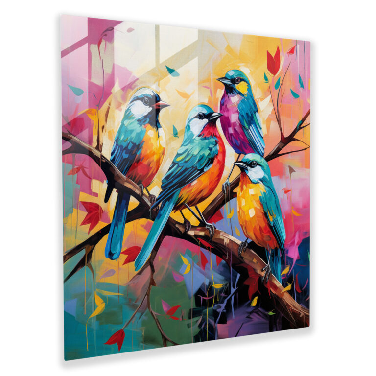 ColorfulPerchGlassPrint