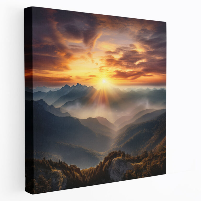 Born Wall Art - Born, Mountains, New Beginnings, Canvas