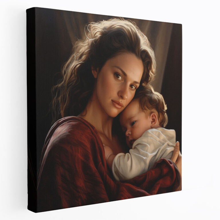 Born Wall Art - Born, Canvas Wall Art, Realistic Painting, Portrait