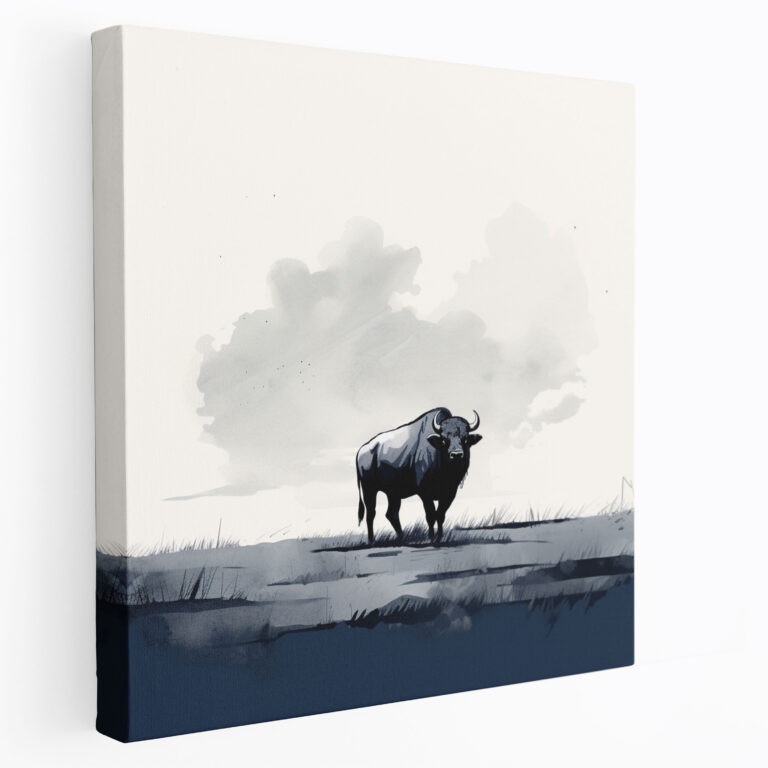 Buffalo Canvas Print - Buffalo, Nature, Buffalo, Wall Decoration