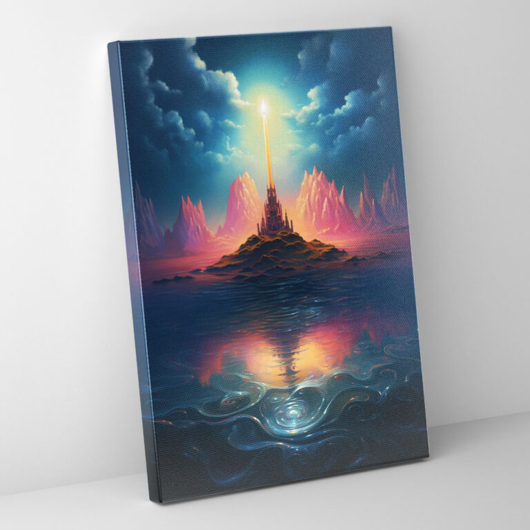 Candle Wall Art - Surreal Dream Landscape Canvas Print - Candle, Canvas, Candle Wall Art, Surreal Dream Landscape Canvas Print