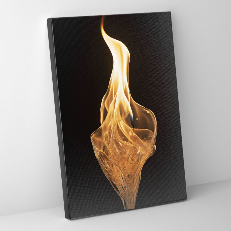 Candle Canvas Print - Contemporary Photograph Wall Art - Candle, Contemporary Wall Art, Canvas Wall Art, Tranquility And Sophistication