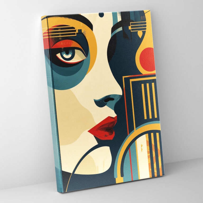 Eclectic Art Deco Pop Art Wall Art - Classicism And Popart, Canvas Print, Eclectic Art Deco Pop Art, Wall Art