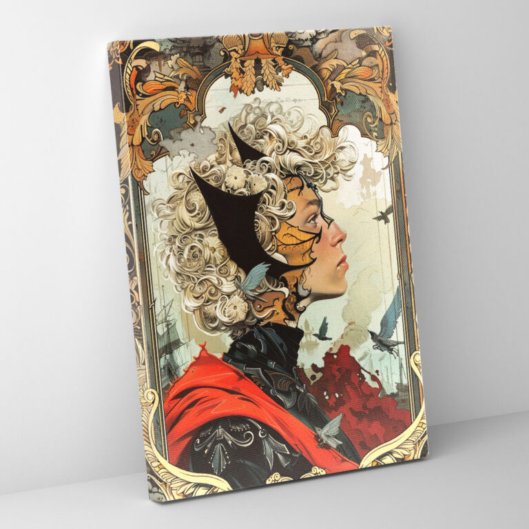 Rococo Comic Character Canvas Print - Classicism And Popart, Home Decoration, Rococo Painting, Wall Art