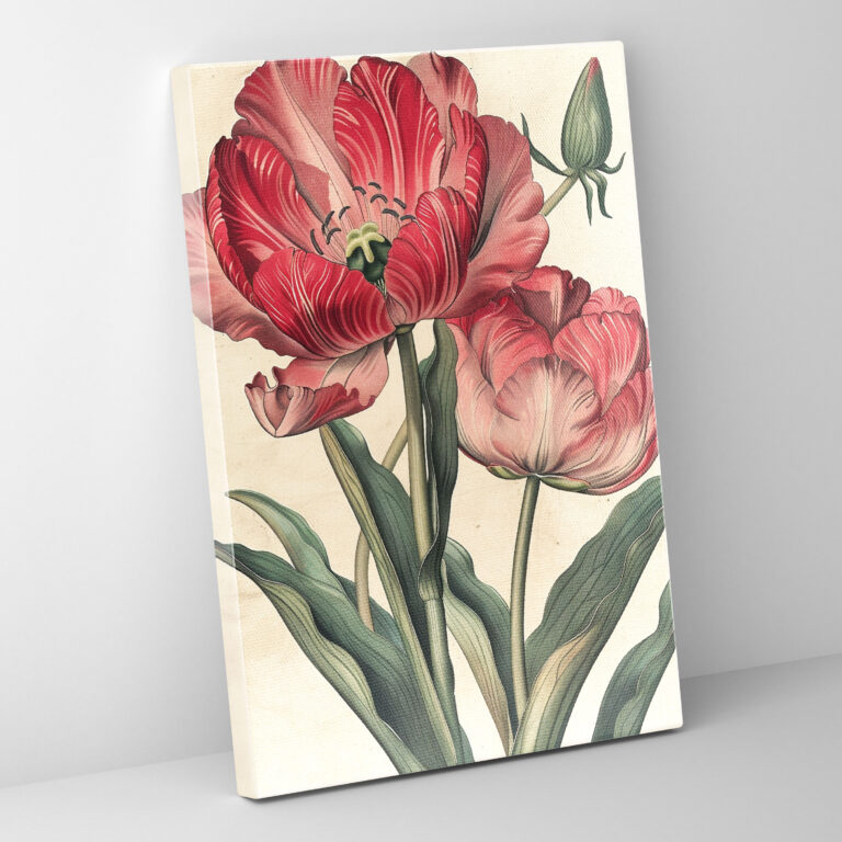 Botanical Pop Art Canvas Print - Classicism And Popart, Botanical Illustration, Canvas Print, Wall Art