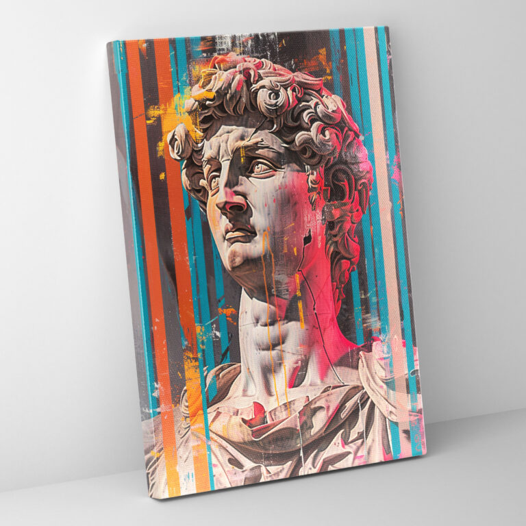 Glitch Art Classicism Wall Decoration - Classicism And Popart, Wall Decoration, Wall Art, Digital Glitch Effect
