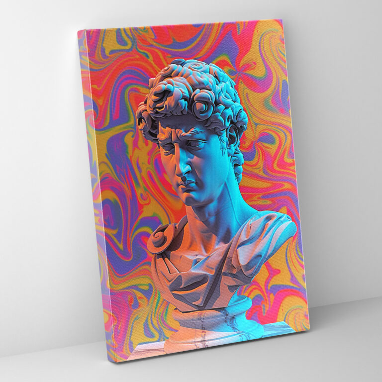 Sculpture Pop Art Wall Decoration - Classicism And Popart, Classical Sculpture, Wall Decoration, Digital Patterns
