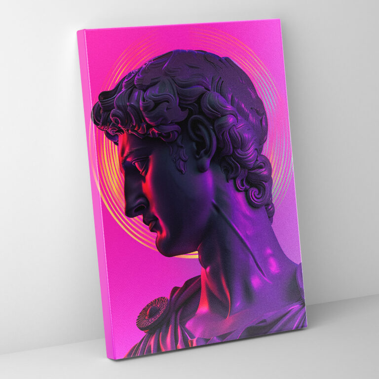 Neon Classicism Canvas Print - Classicism And Popart, Canvas Print, Canvas, Canvas Wall Art