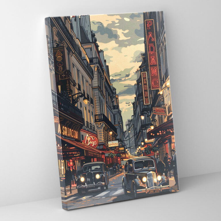 Parisian Pop Art Canvas Print - Classicism And Popart, Home Decoration, Canvas, Classicism And Pop Art