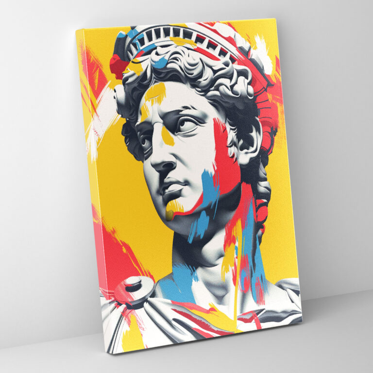 Classicism Meets Pop Art Canvas Print - Classicism And Popart, Home Decoration, Wall Art, Canvas