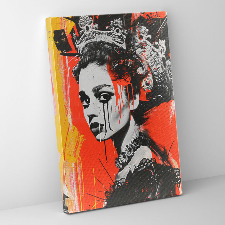 Rococo Pop Art Canvas Print - Classicism And Popart, Canvas Print, Wall Art, Home Decoration