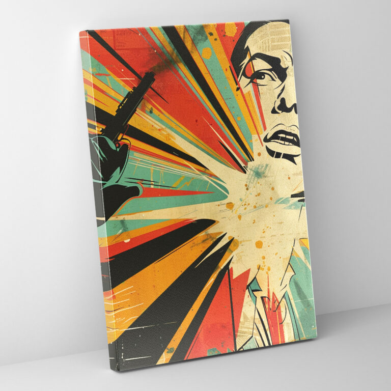 Art Deco Pop Art Wall Decoration - Classicism And Popart, Canvas Wall Art, Art Deco Pop Art, Wall Decoration