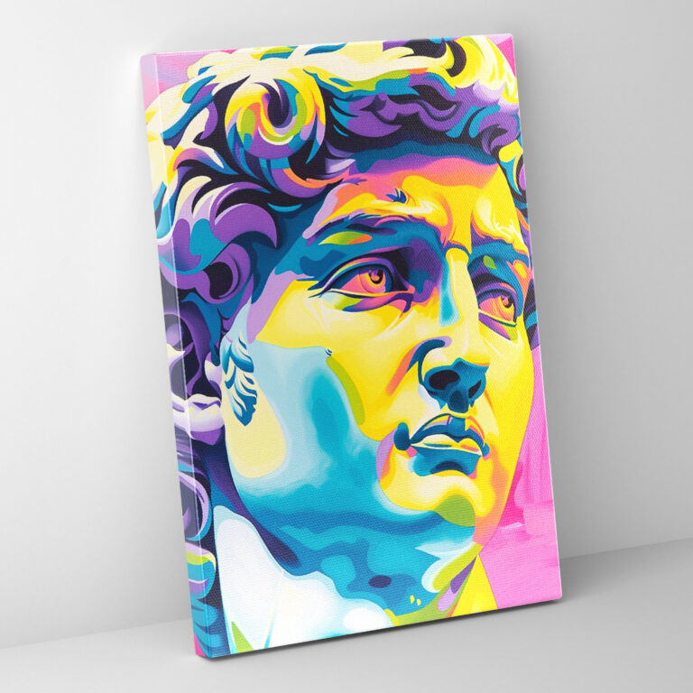 Bold Statue Canvas Print - Classicism And Popart, Canvas Wall Art, Canvas, Wall Art