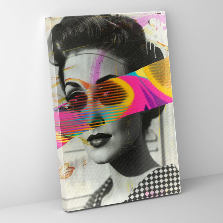 Colorful Overlay Wall Art - Classicism And Popart, Home Decoration, Wall Decoration, Combine Classicism With Pop Art