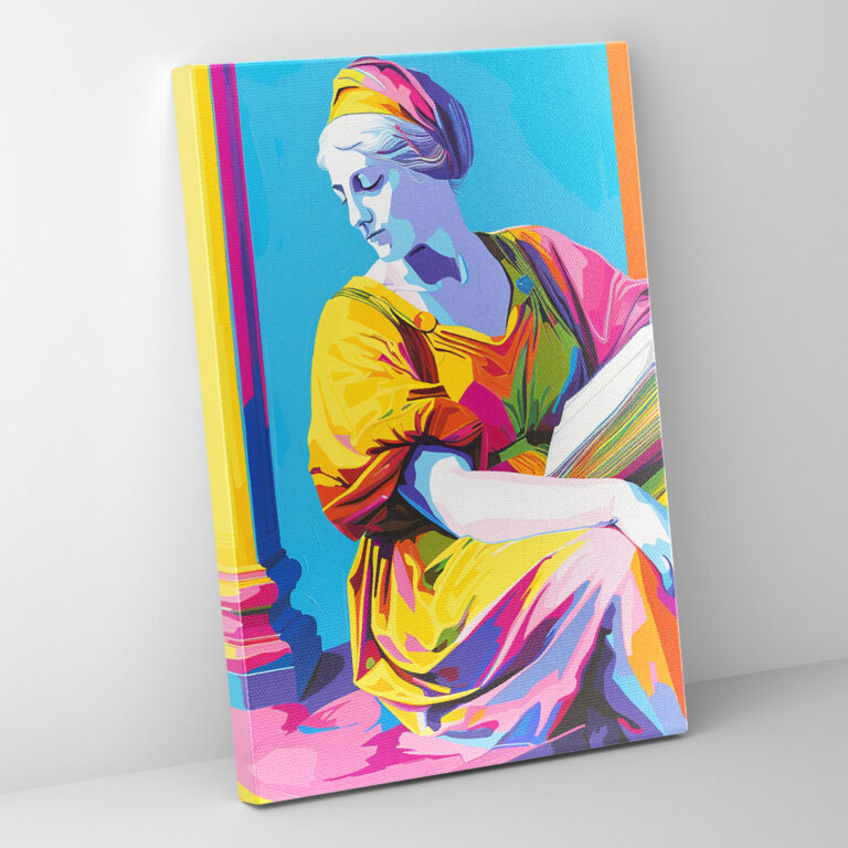 Vibrant Renaissance Wall Art - Classicism And Popart, Canvas Wall Art, Wall Decoration, Wall Art