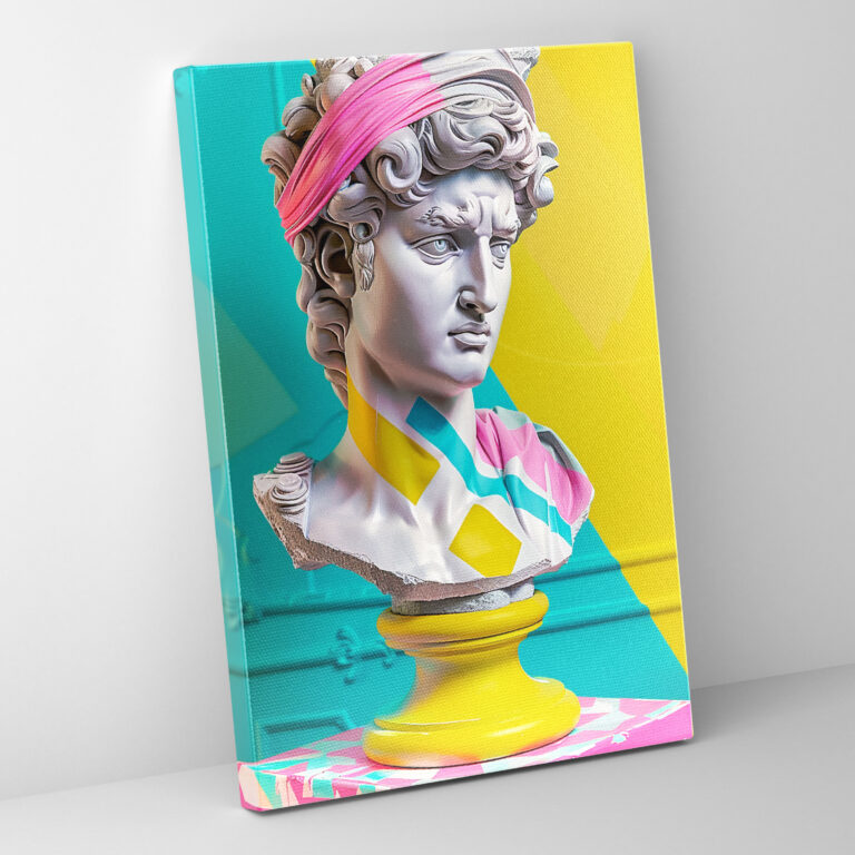 Classicism And Pop Art Fusion Wall Decoration - Classicism And Popart, Wall Decoration, Canvas, Home Decoration