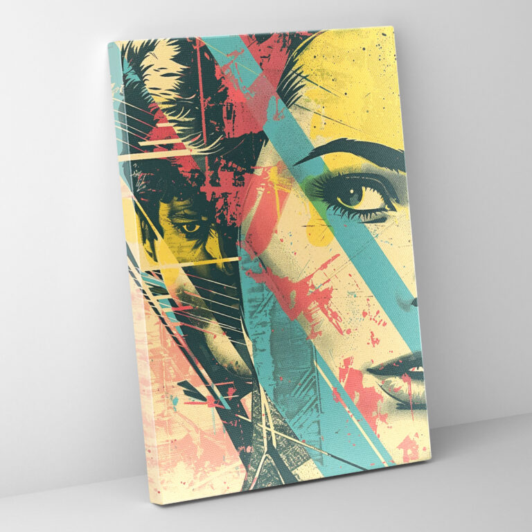 Vintage Movie Poster Pop Art Canvas Wall Art - Classicism And Popart, Wall Decoration, Wall Art, Canvas Print