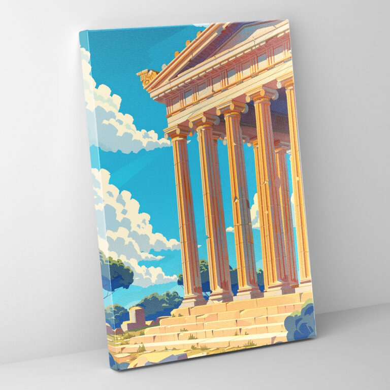 Ancient Greek Pop Art Canvas Print - Classicism And Popart, Canvas Wall Art, Canvas Print, Wall Decoration
