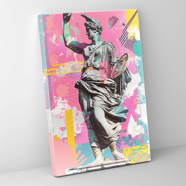 Greek Mythology Pop Art Wall Art - Classicism And Popart, Canvas Wall Art, Wall Decoration, Greek Mythology