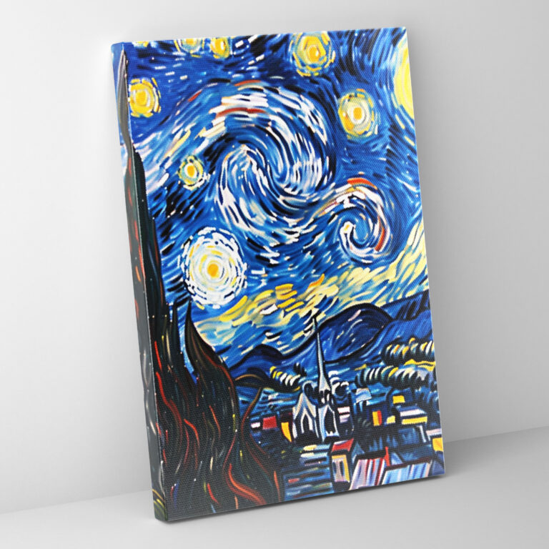 Starry Night Remix Wall Decoration - Classicism And Popart, Home Decoration, Canvas Wall Art, Starry Night Remix
