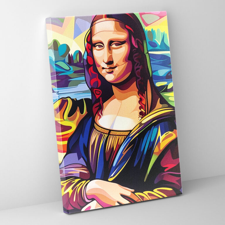 Mona Lisa Remix Canvas Print - Classicism And Popart, Canvas, Canvas Wall Art, Wall Art