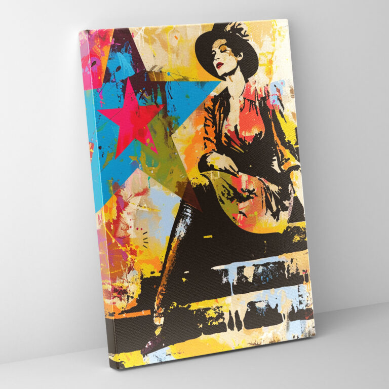 The Star Remix Wall Decoration - Classicism And Popart, Canvas Wall Art, Canvas, Canvas Print