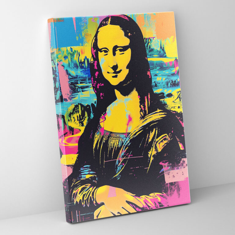 Mona Lisa Canvas Print Wall Art - Classicism And Popart, Canvas, Combine Classicism With Pop Art, Canvas Wall Art