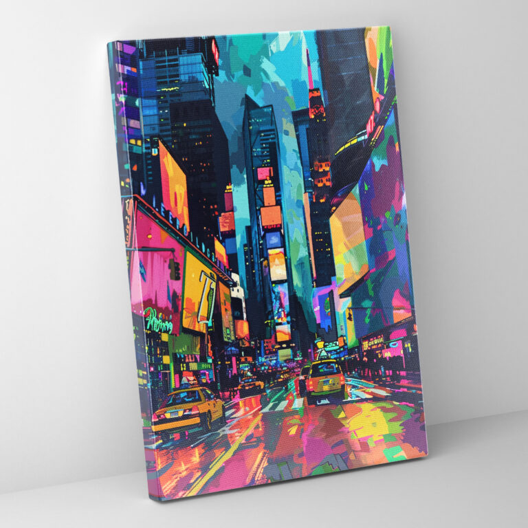 Cityscape Pop Art Canvas Print - Classicism And Popart, Combine Classicism With Pop Art, Canvas Print, Wall Art