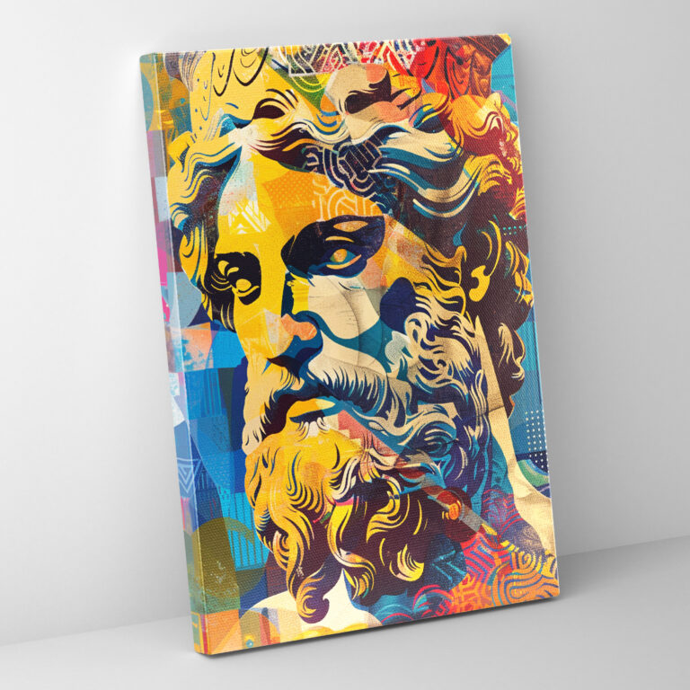 Classicism With Pop Art Canvas Print - Classicism And Popart, Wall Decoration, Canvas, Canvas Print