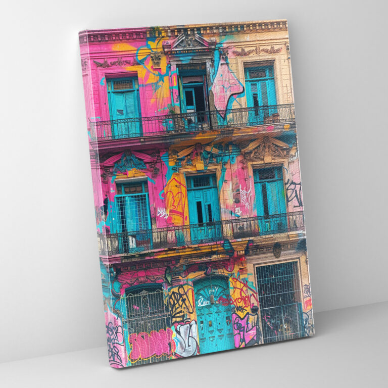 Neoclassical Graffiti Canvas Print - Classicism And Popart, Canvas, Wall Art, Neoclassical Graffiti