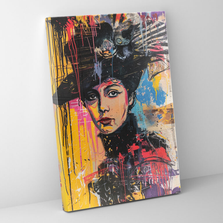 Victorian Pop Art Canvas Print - Classicism And Popart, Wall Decoration, Home Decoration, Canvas Print