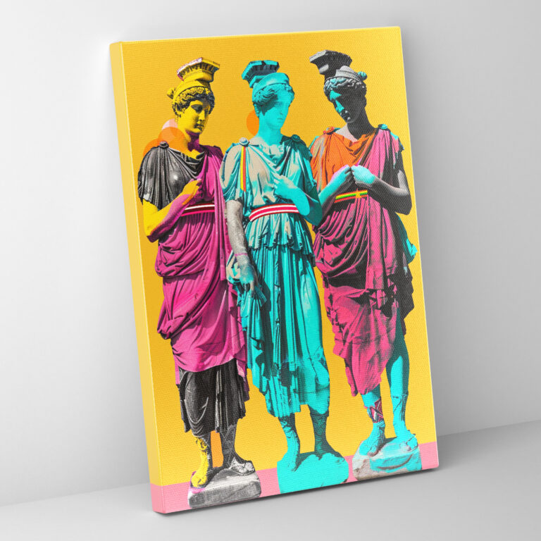 Classical Fusion Canvas Print - Classicism And Popart, Canvas Print, Home Decoration, Wall Art