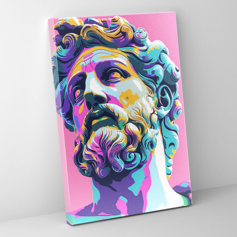 Classicism Meets Pop Art Canvas Print - Classicism And Popart, Home Decoration, Combine Classicism With Pop Art, Canvas Print