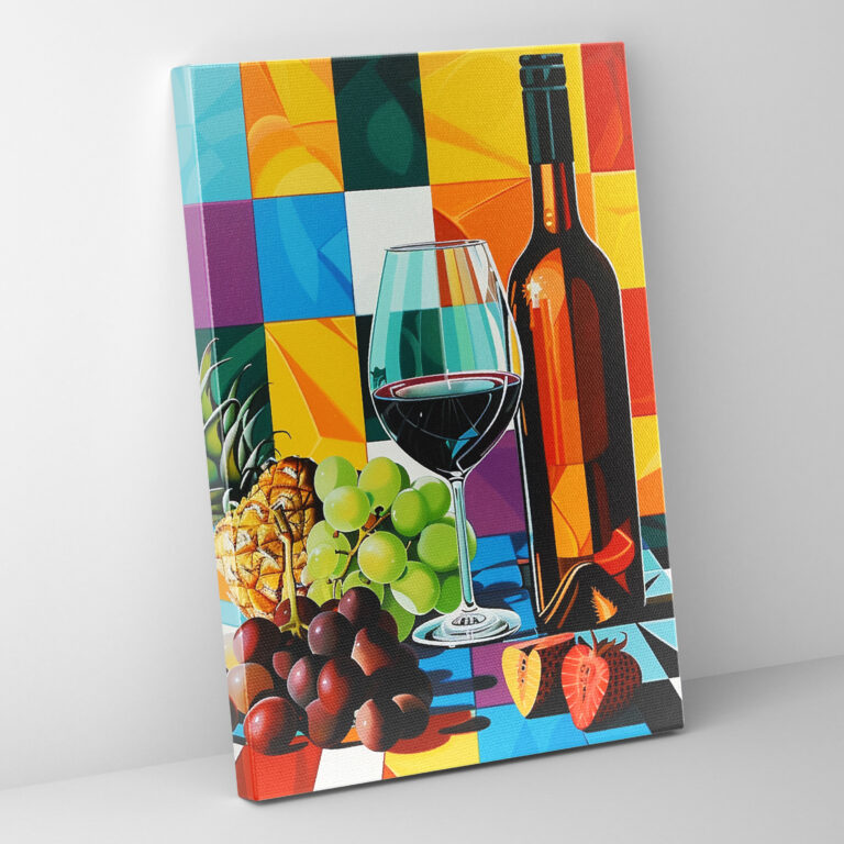 Dynamic Pop Art Still Life Wall Decoration - Classicism And Popart, Canvas Wall Art, Canvas, Home Decoration