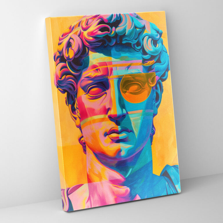 Classicism Meets Pop Art Canvas Print - Classicism And Popart, Canvas, Wall Decoration, Canvas Wall Art