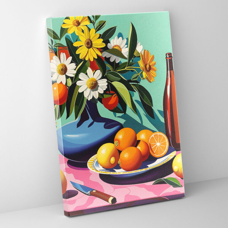 Whimsy Still Life Canvas Print - Classicism And Popart, Canvas Print, Canvas, Wall Art