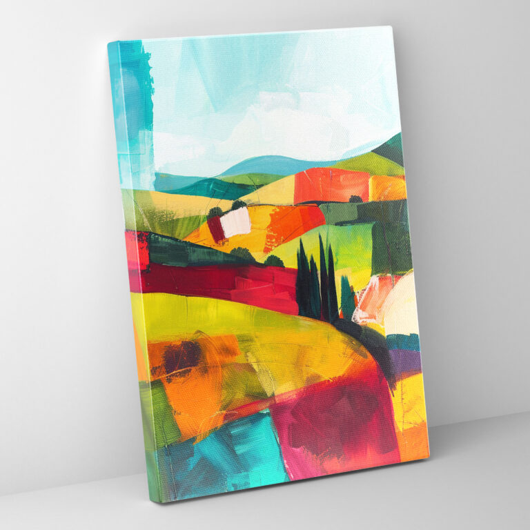 Abstract Landscape Canvas Print - Classicism And Popart, Canvas, Wall Art, Canvas Print