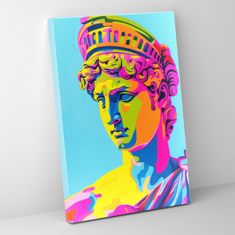 Pop Sculpture Wall Art - Classicism And Popart, Classicism With Pop Art, Canvas Wall Art, Wall Art
