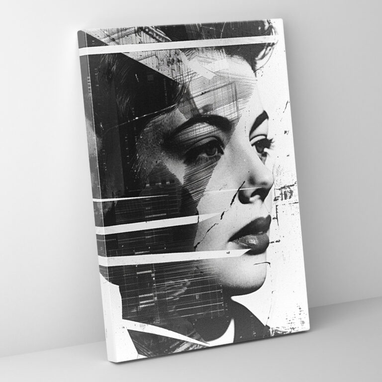 Classic Pop Art Portrait Canvas Print - Classicism And Popart, Wall Art, Classic Pop Art Portrait, Canvas Wall Art
