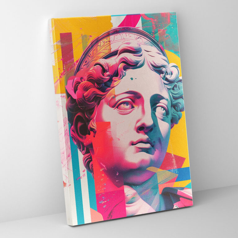 Modern Renaissance Pop Art Canvas Print - Classicism And Popart, Canvas, Wall Art, Home Decoration
